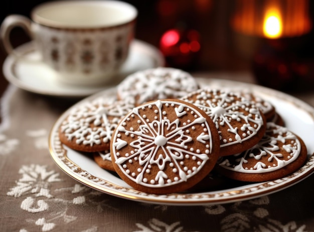 Foto galletas dulces navideñas