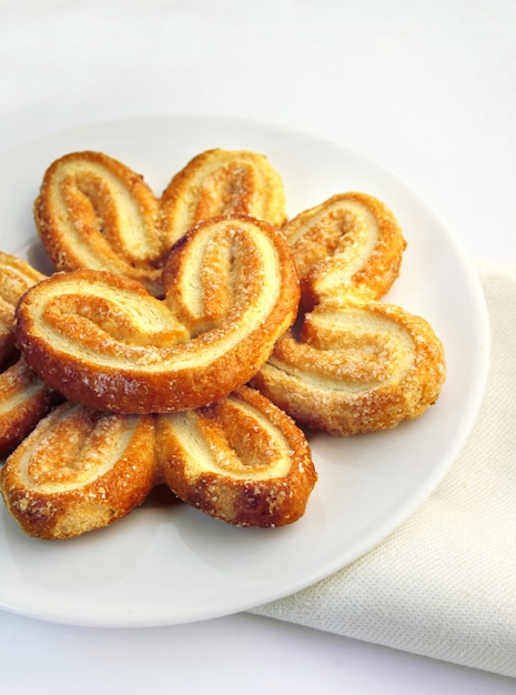 Galletas dulces de palmier