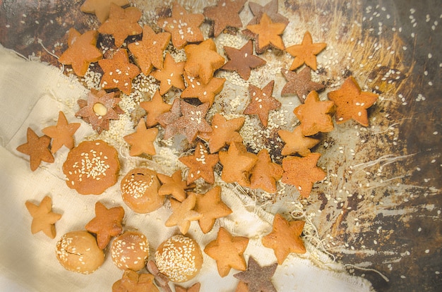 Galletas estrella de navidad