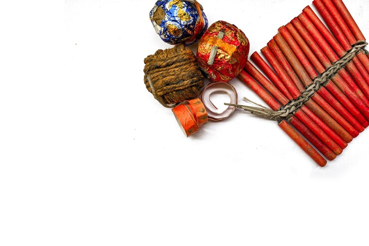 Galletas para el festival de Diwali en fondo blanco