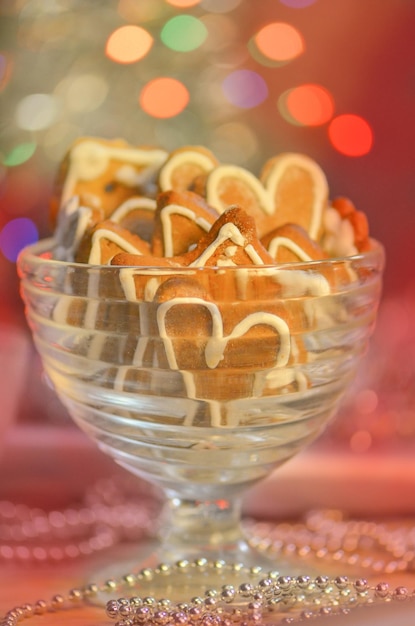 Galletas en forma de corazón Galletas de San Valentín Galletas en forma de corazón de San Valentín