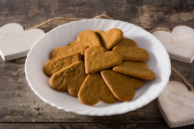 Galletas con forma de corazón