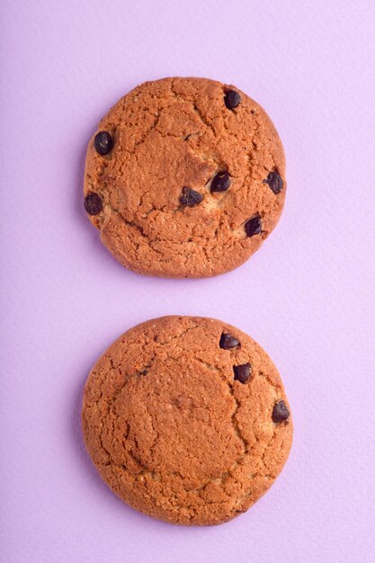 Galletas galletas en diferentes orígenes galletas de avena con chocolate