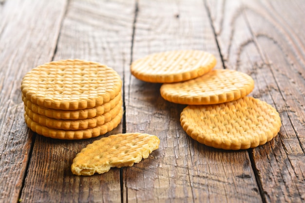 Galletas de galletas en un plato