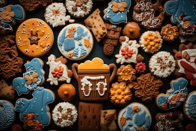 Galletas glaseadas del Oktoberfest