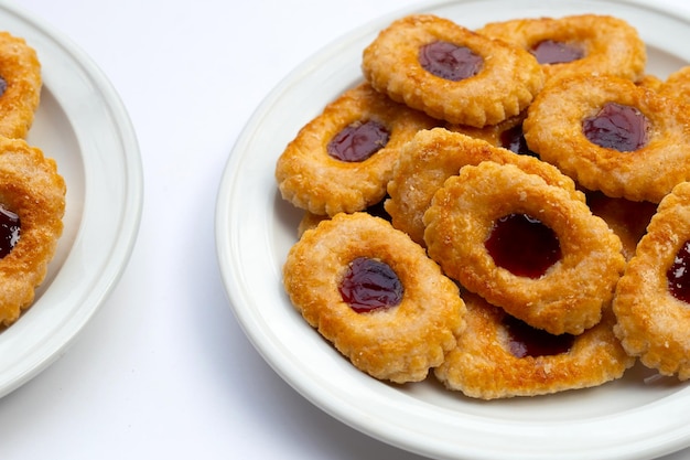 Galletas de hojaldre rellenas de mermelada