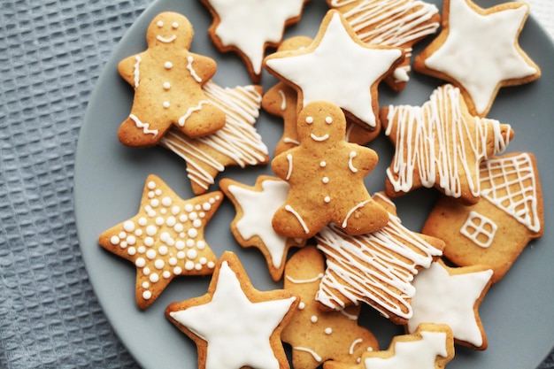 galletas de jengibre al horno con glaseado