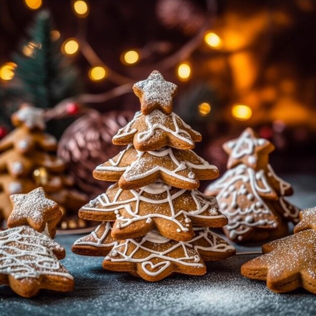 Galletas de jengibre caseras navideñas