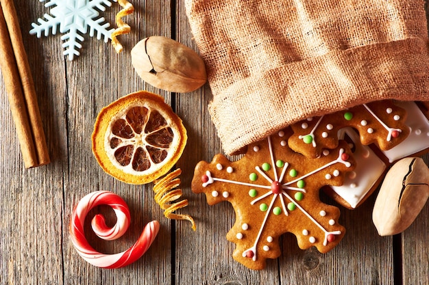 Galletas de jengibre caseras navideñas