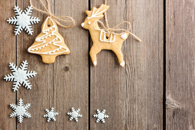 Galletas de jengibre caseras navideñas