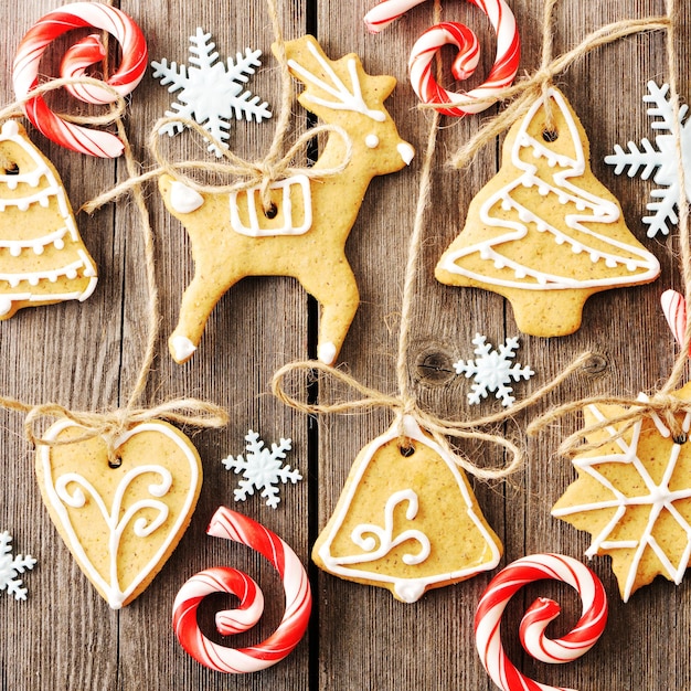 Galletas de jengibre caseras navideñas