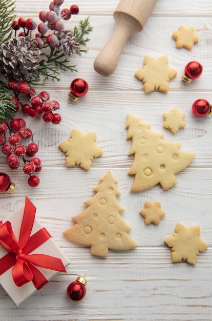 Galletas de jengibre caseras navideñas