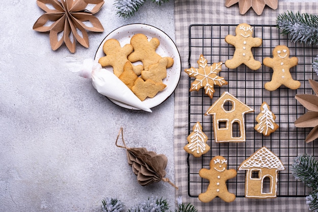 Galletas de jengibre navideñas tradicionales