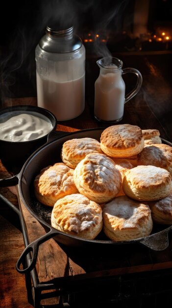 Galletas con leche de mantequilla