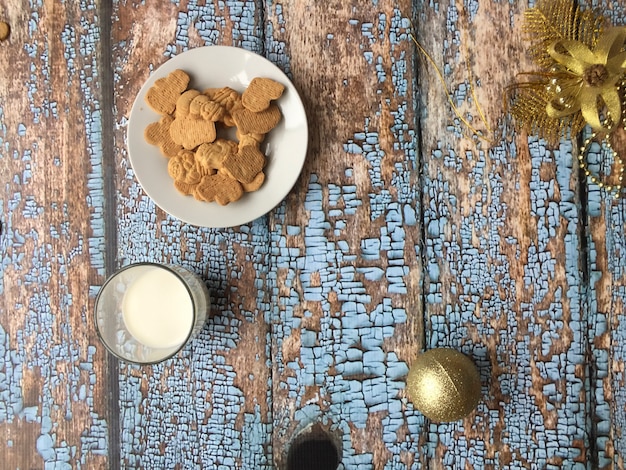 Galletas y leche para Santa Claus