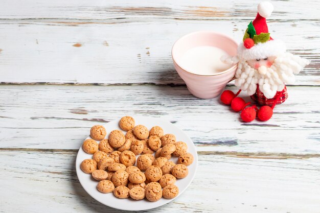 Galletas y leche para Santa Claus