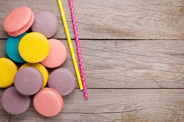 Galletas macaron de colores