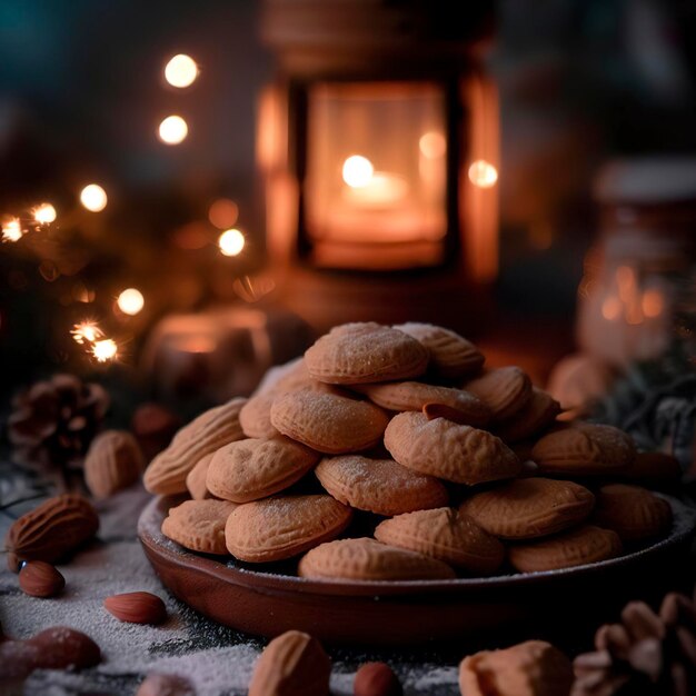 Galletas de maní para la noche de invierno.