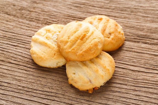 Foto galletas de mantequilla de almendras caseras