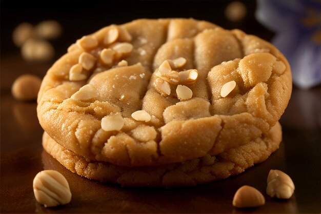 Foto galletas de mantequilla de maní