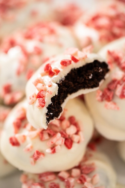 Galletas de menta con chocolate blanco