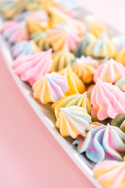 Galletas de merengue de unicornio