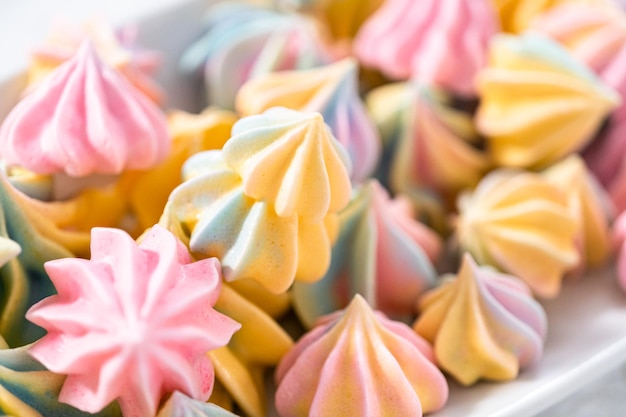 Galletas de merengue de unicornio