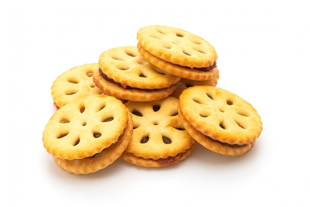 galletas con mermelada de piña