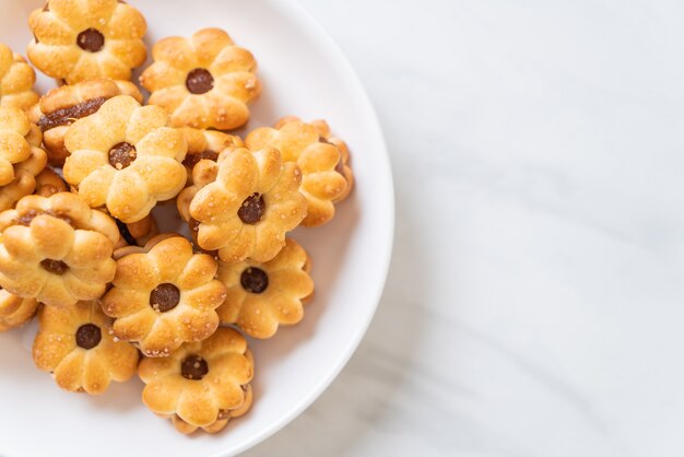 galletas con mermelada de piña