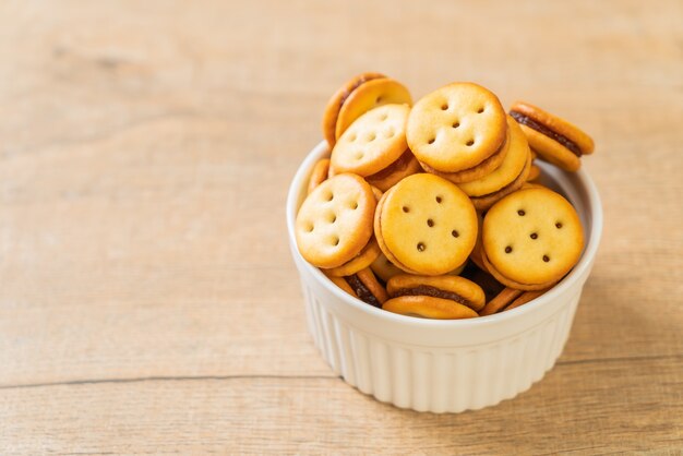 galletas con mermelada de piña