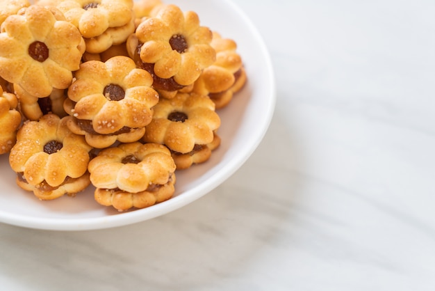 galletas con mermelada de piña