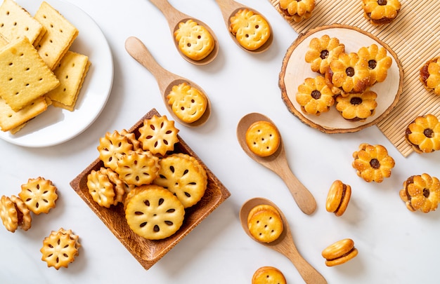 galletas con mermelada de piña