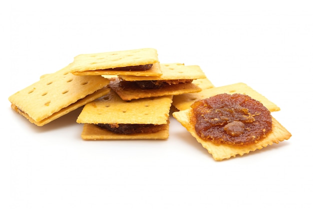 galletas con mermelada de piña