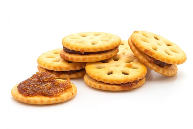 galletas con mermelada de piña