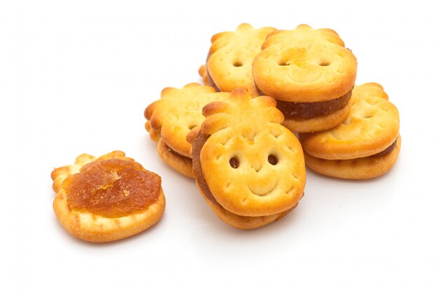 galletas con mermelada de piña