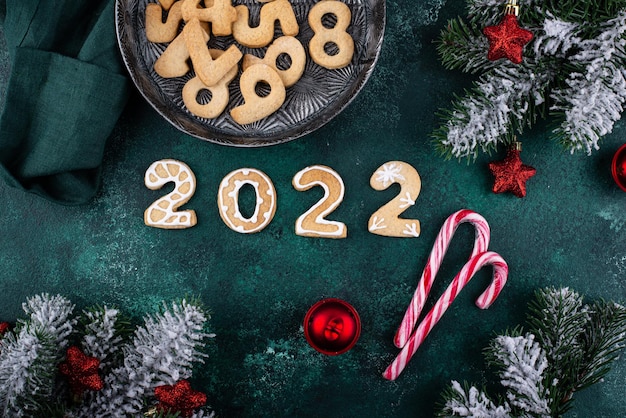 Galletas de navidad y año nuevo