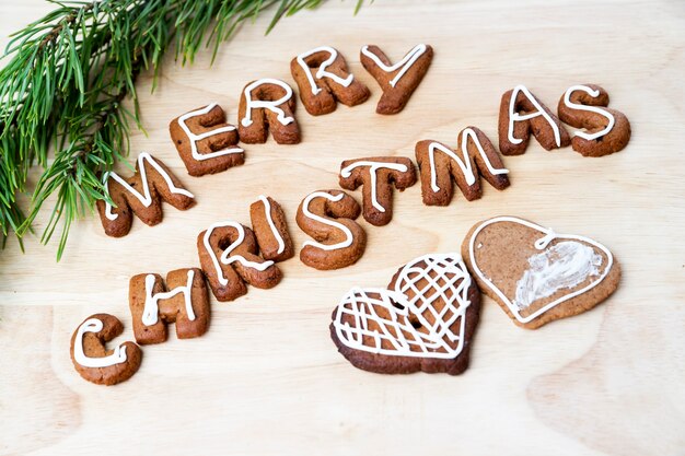 Galletas de Navidad Feliz Año Nuevo