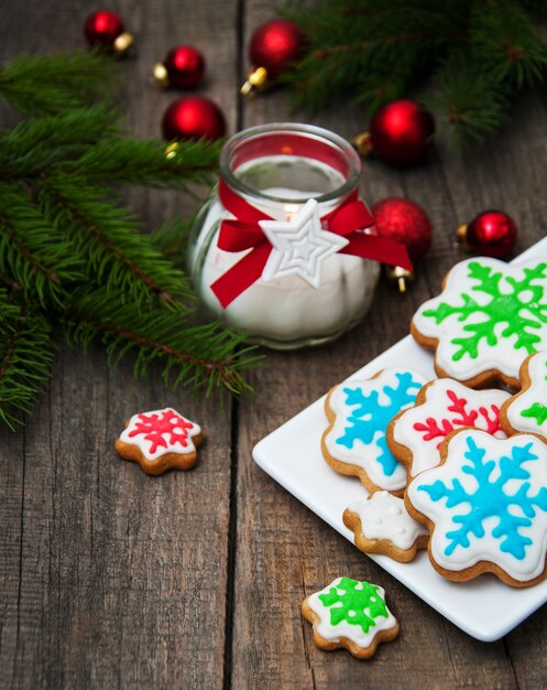 Galletas de Navidad en un plato