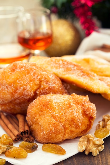 Galletas de Navidad portuguesas Sonhos