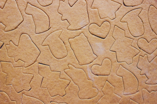 Las galletas de navidad son caseras. Enfoque selectivo Comida.