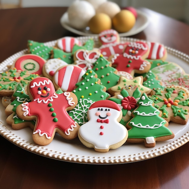 Las galletas de Navidad.