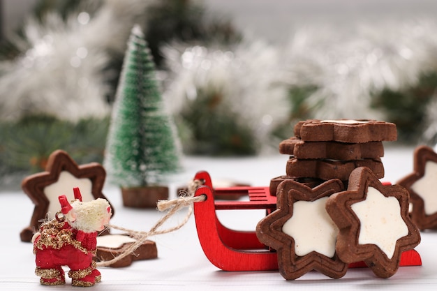 Galletas navideñas, golosinas festivas navideñas para niños