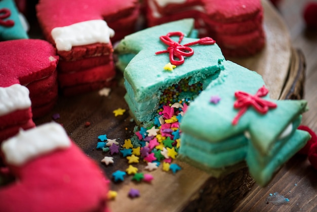 Foto galletas navideñas con una sorpresa.