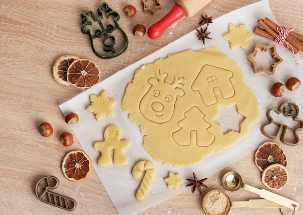 Las galletas de pan de jengibre de Navidad