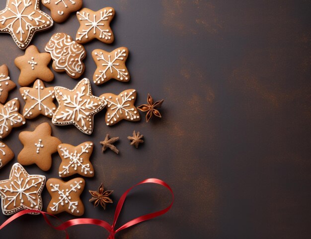 Foto galletas de pan de jengibre de navidad