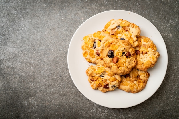 Galletas con pasas y almendras