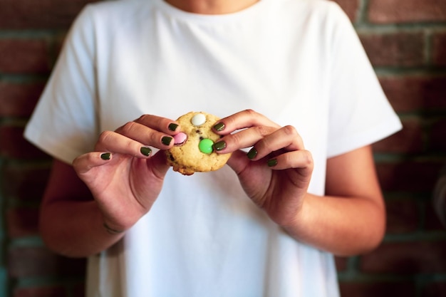 galletas con pepitas de chocolate negro