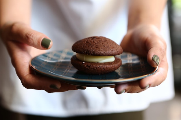 galletas con pepitas de chocolate negro