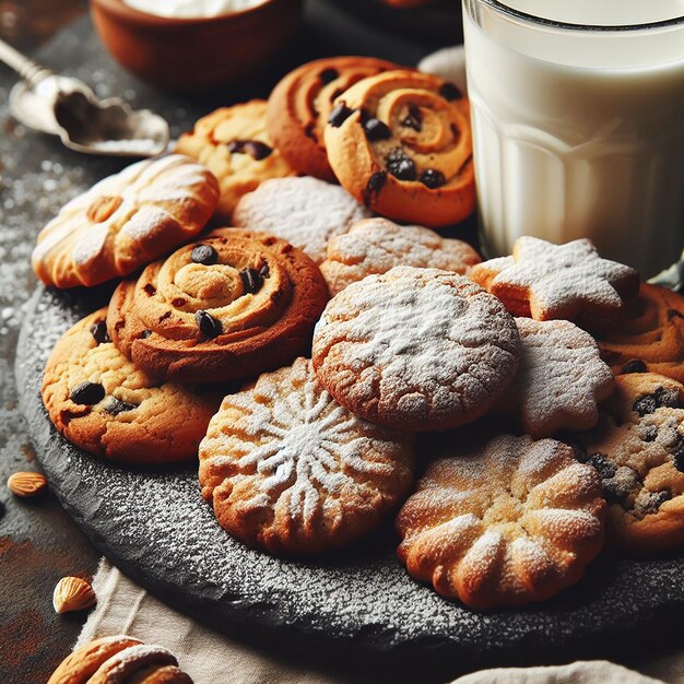 Galletas en un plato