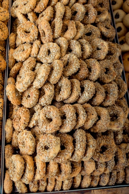 Galletas recién hechas al estilo turco como merienda